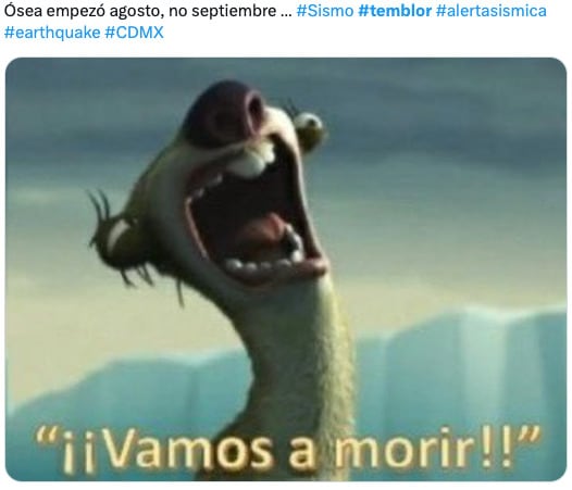 Memes de la Alerta Sísmica de este 2 de agosto