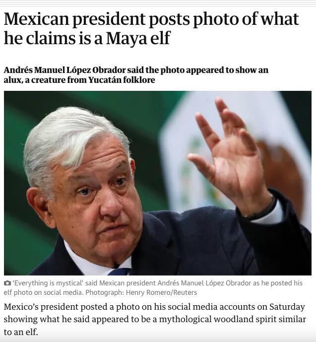 Nota The Guardian sobre AMLO