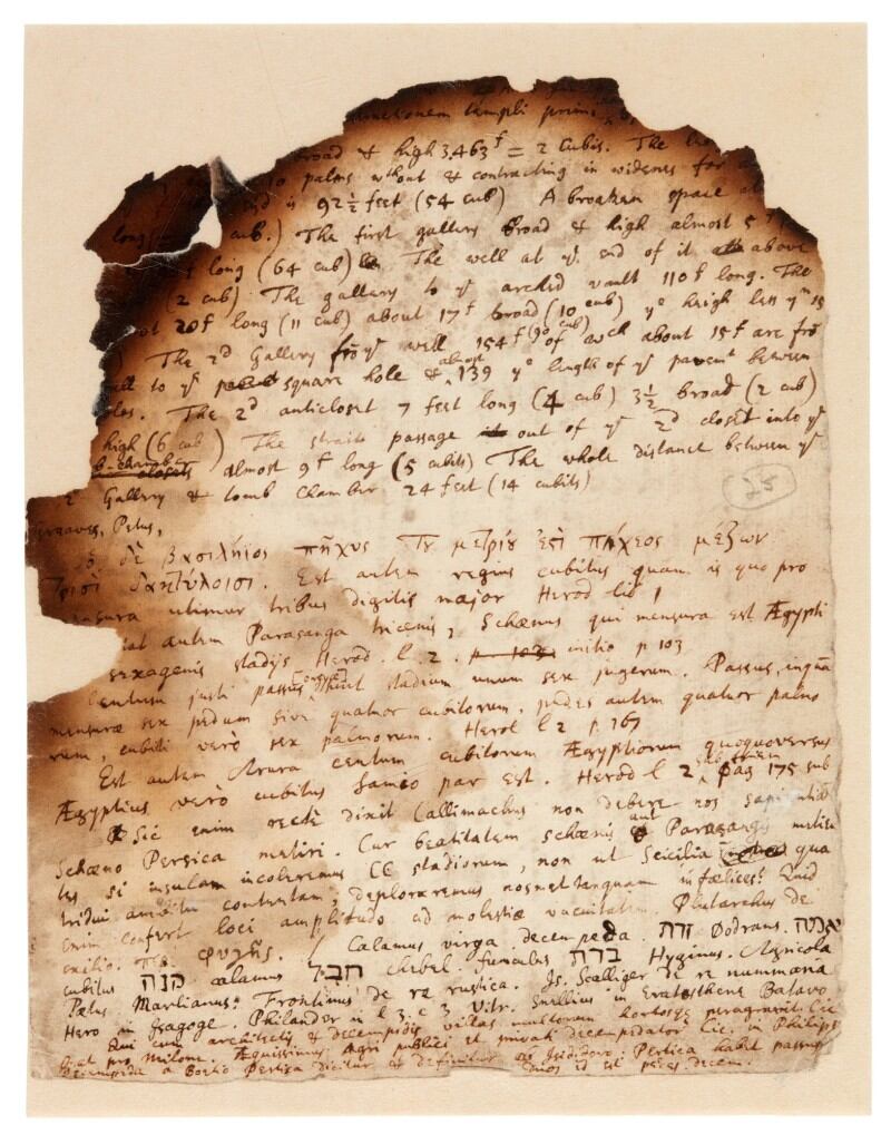 Manuscrito de Isaac Newton