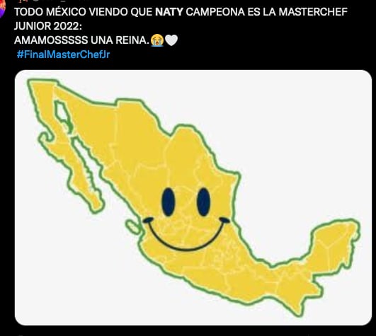 Memes sobre Naty ganadora de MasterChef Junior 2022.