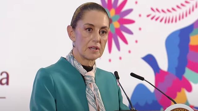 Claudia Sheinbaum en conferencia mañanera del 6 de noviembre