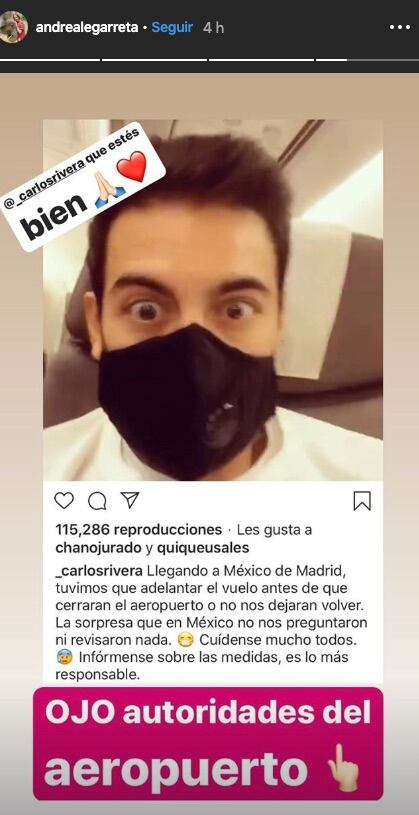 Carlos Rivera se protege por coronavirus