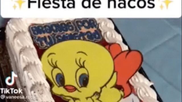 Pastel de la "fiesta de nacos"