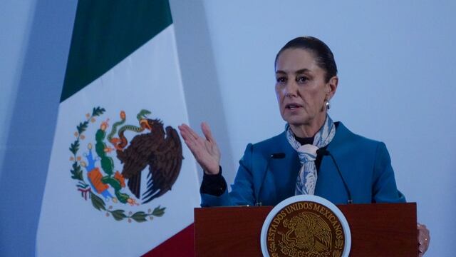 Claudia Sheinbaum en conferencia mañanera del 6 de noviembre