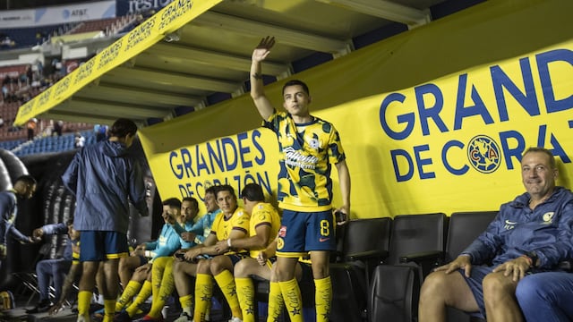 Álvaro Fidalgo en la banca del América