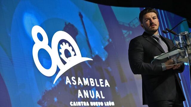 Samuel García en la asamblea anula de la CAINTRA
