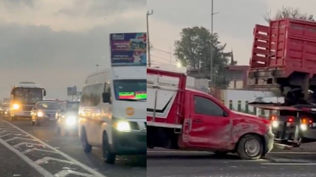 Volcadura paraliza el acceso al AIFA dirección CDMX
