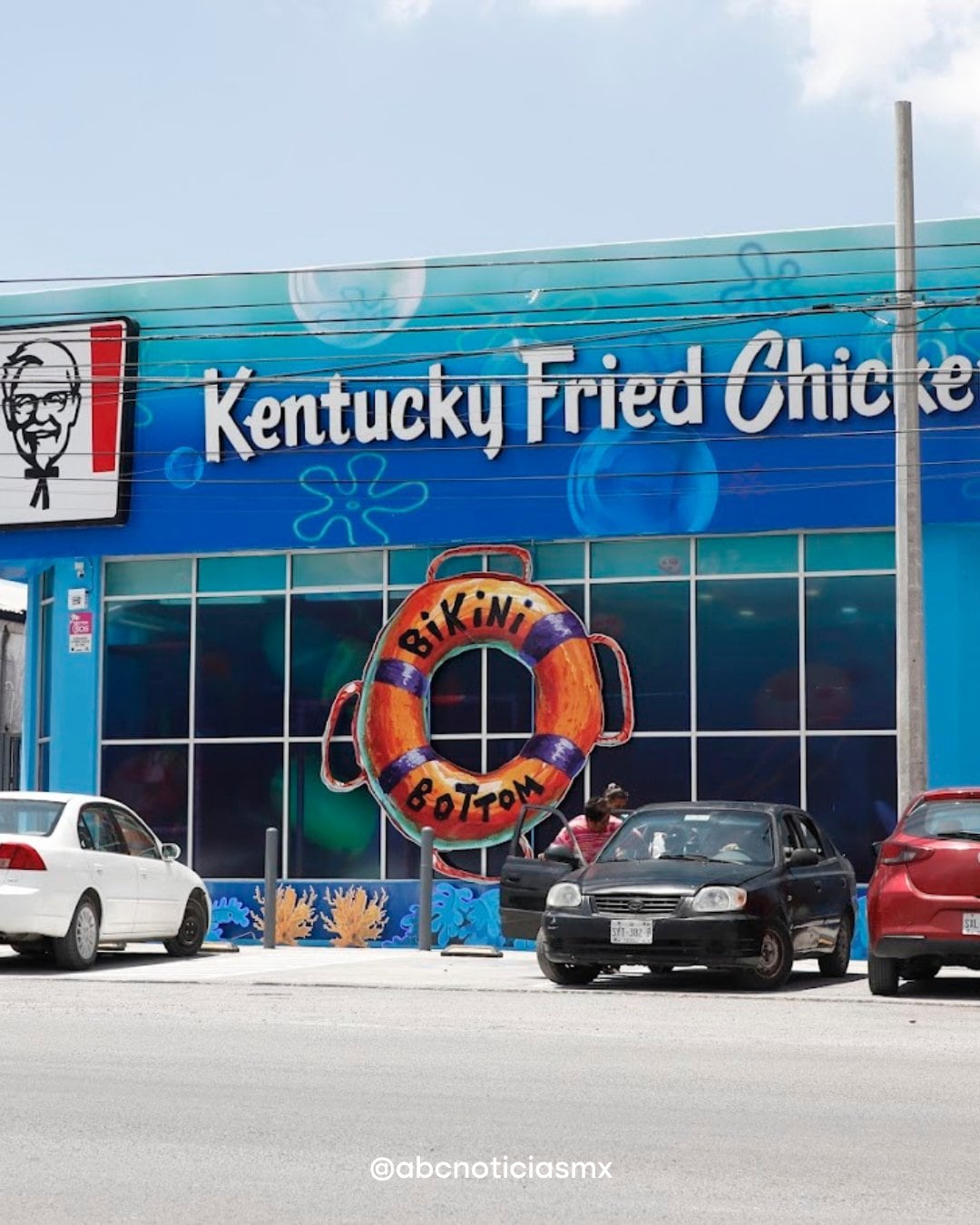 Roban la nariz de Bob Esponja en Kentucky Fried Chicken de Nuevo León