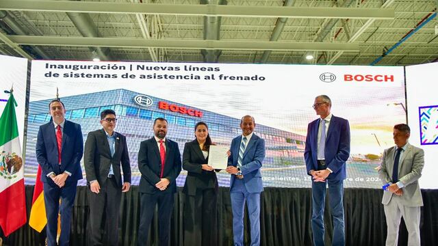 Tere Jiménez inaugura nuevas líneas de producción de Bosch Aguascalientes