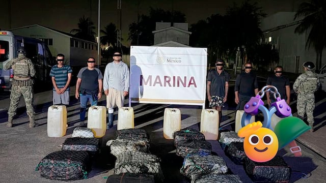 Golpe al narco: Marina incauta 650 kg de cocaína y detiene a seis en Michoacán