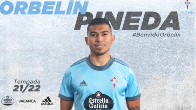 Orbelín Pineda ya es jugador del Celta de Vigo