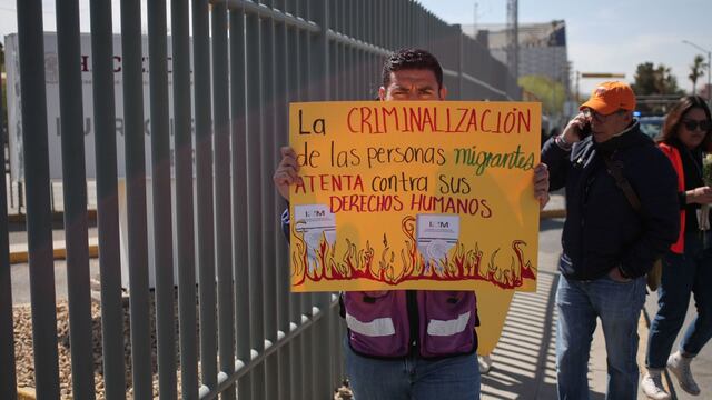 Protesta por incendio en Ciudad Juárez