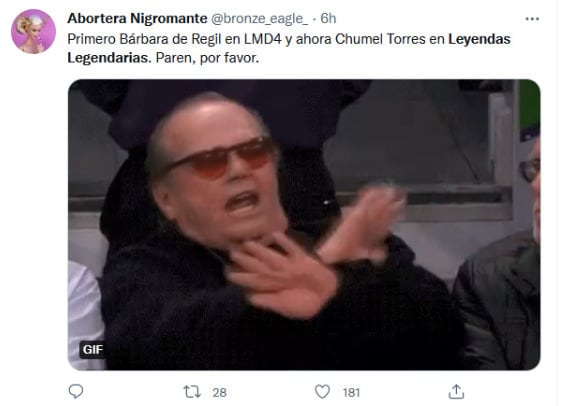 Chumel Torres en Leyendas Legendarias/Twitter