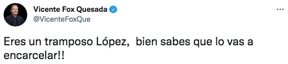 Tuit de Vicente Fox