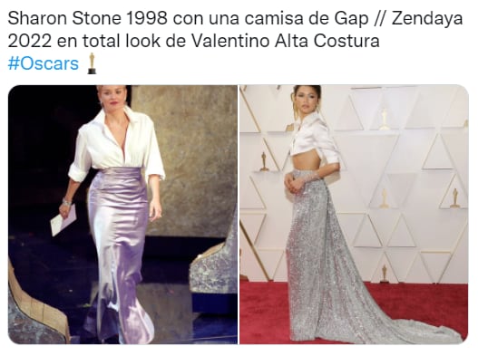 Comparan a Zendaya con Sharon Stone.