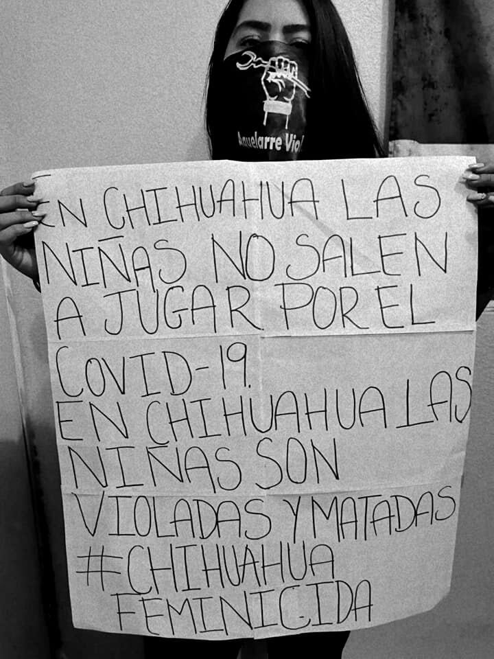 Protesta contra feminicidios.