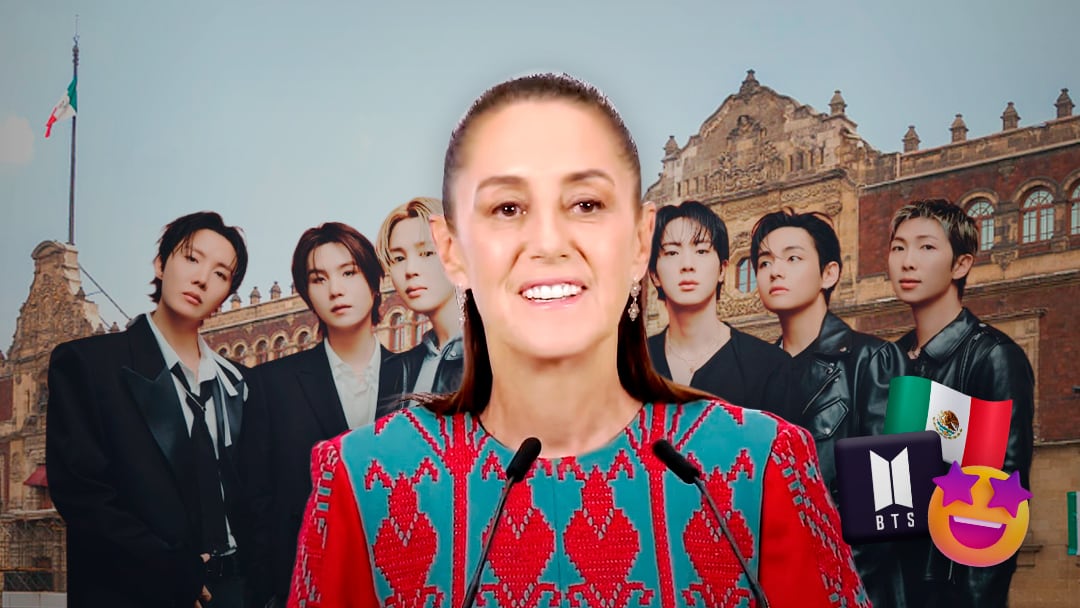 Sheinbaum revela que BTS visitará el Palacio Nacional en México