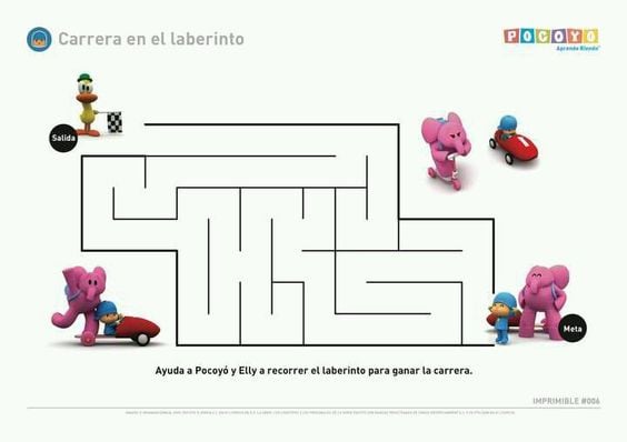 Actividades de Pocoyó para imprimir