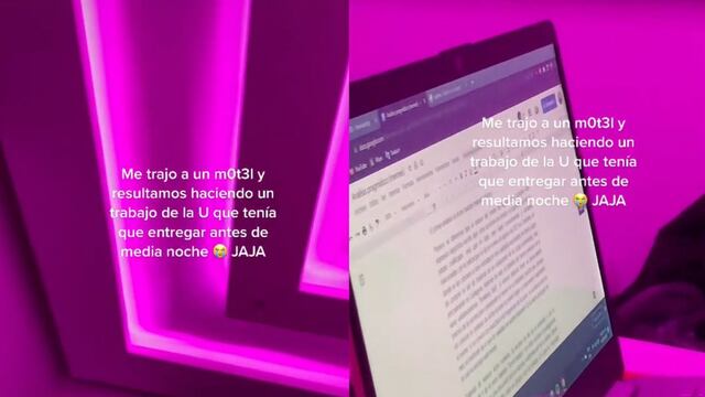 VIDEO: Van al motel pero no para tener sexo; así lo evidenció en TikTok