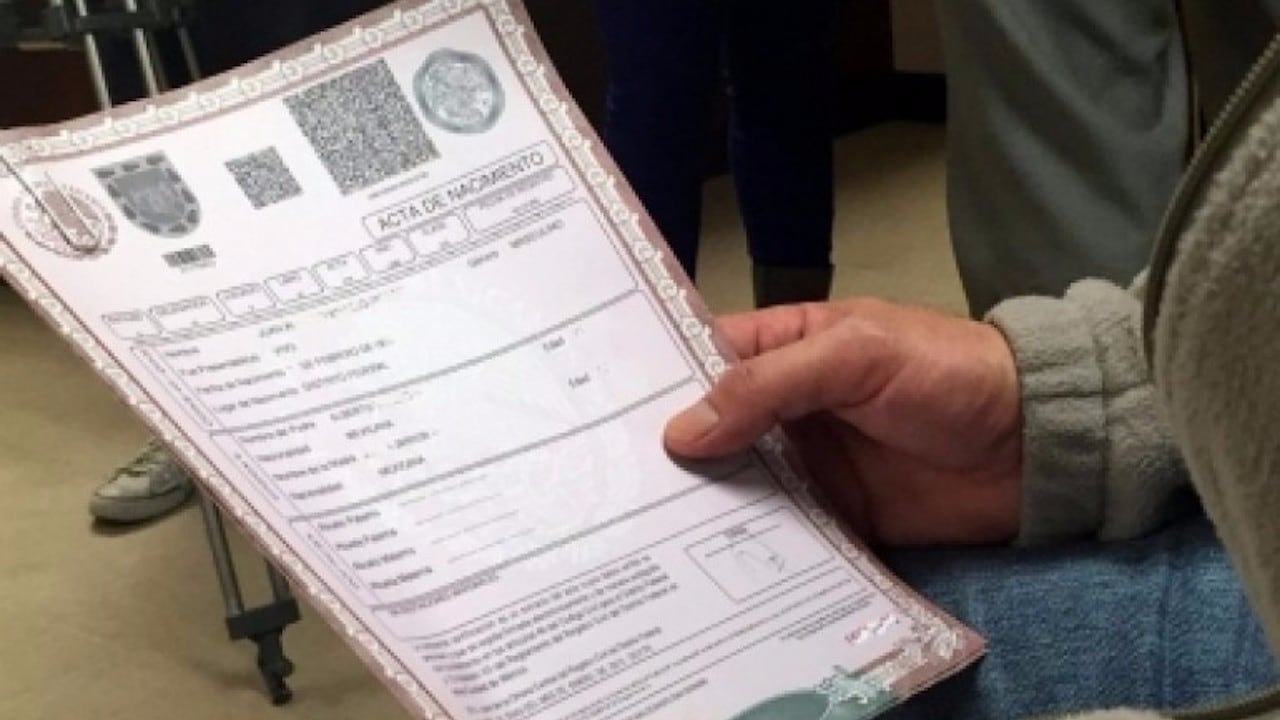 Acta de nacimiento
