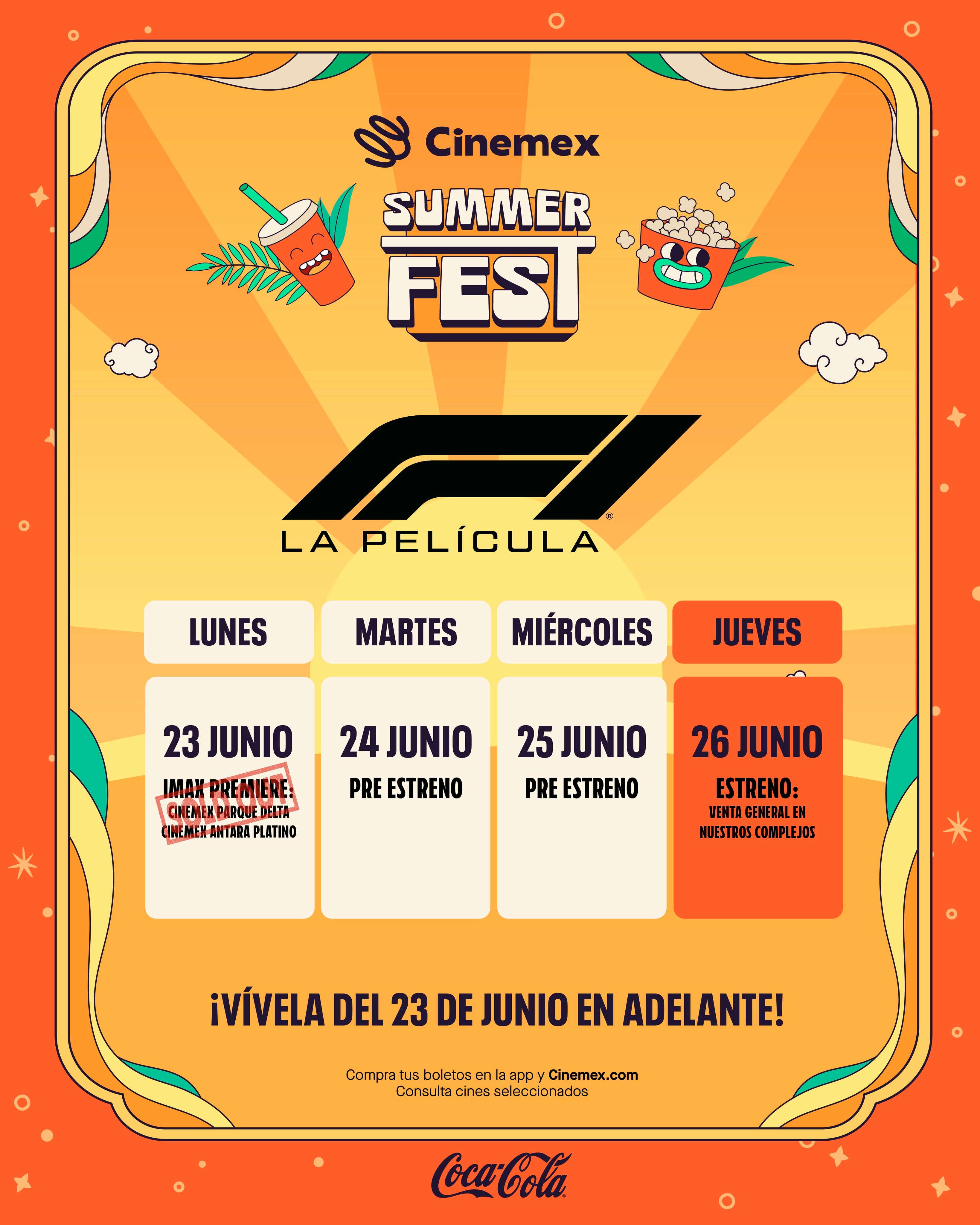 Funciones F1: La Película en Cinemex