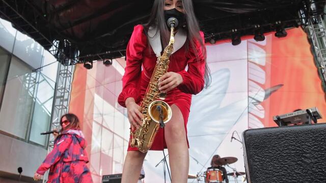 Saxofonista y activista María Elena Ríos
