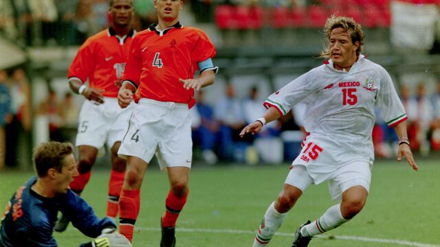 El "Matador" Hernández con el Tricolor