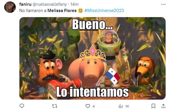Memes por eliminación de Melissa Flores en Miss Universo 2023