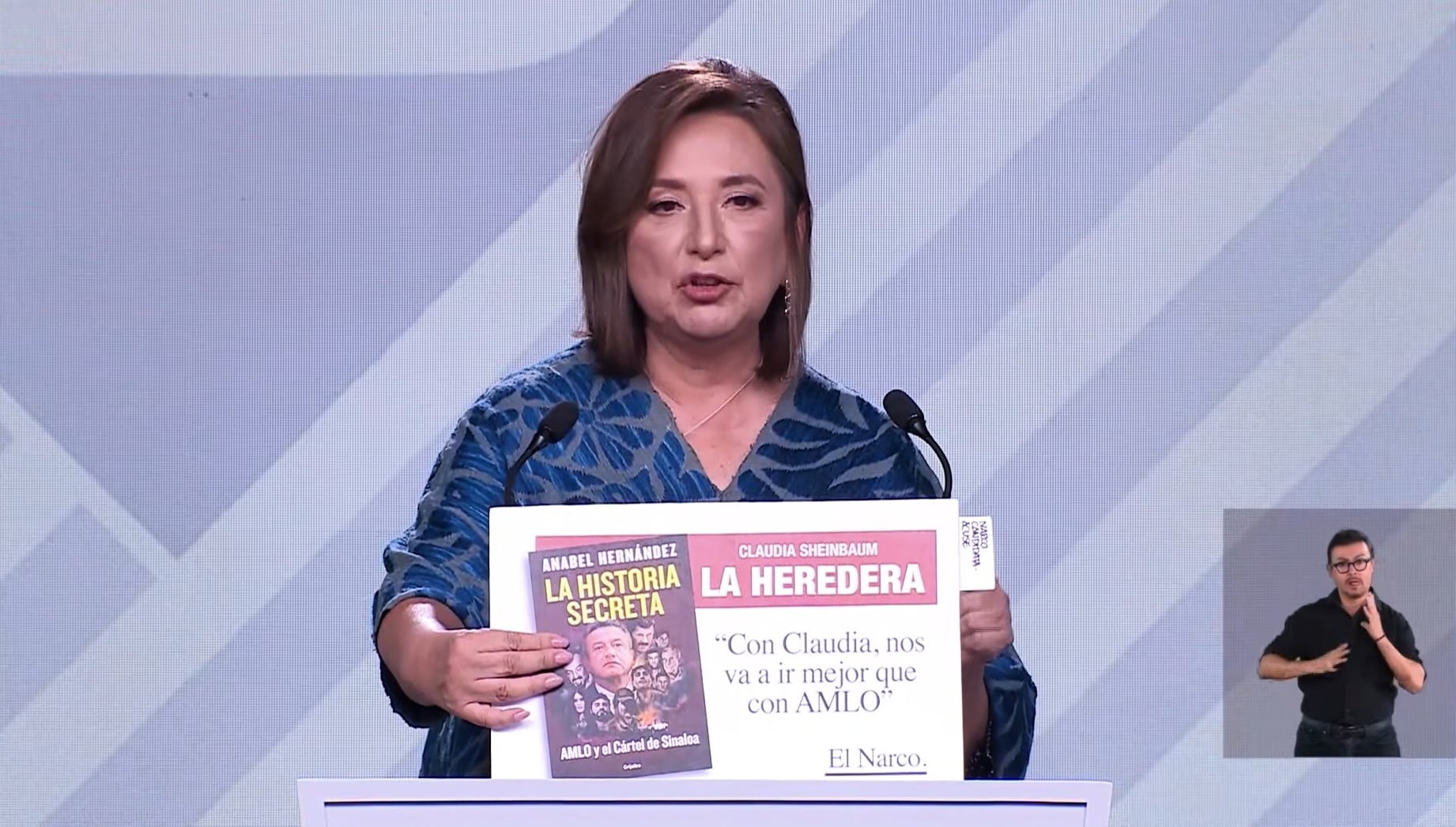 Xóchitl Gálvez volvió a llamar narco candidata a Claudia Sheinbaun