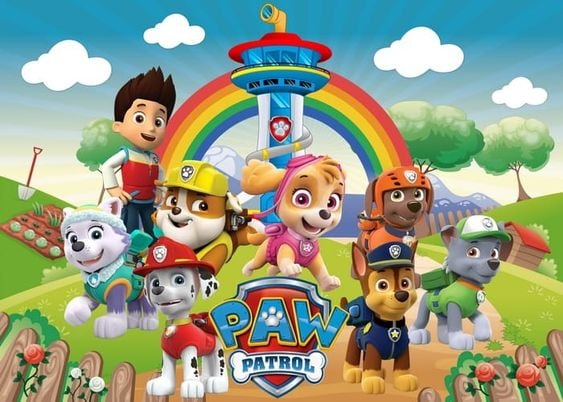 Dibujos de la primavera para niños de Paw Patrol