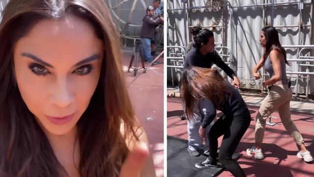 Paola Rojas como doble de acción