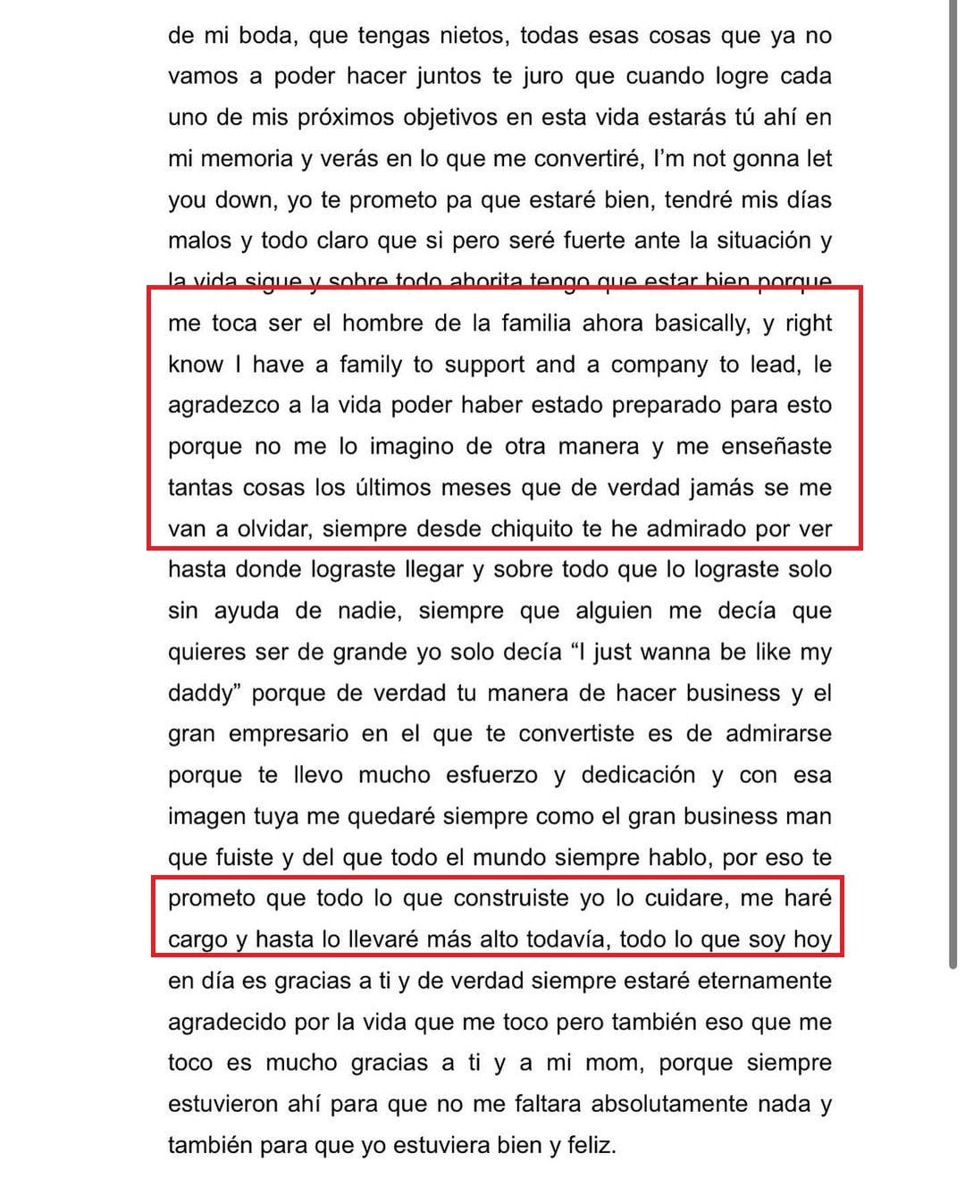 Declaraciones de Rodrigo Márquez, el hermano de Fofo Márquez sobre la herencia.