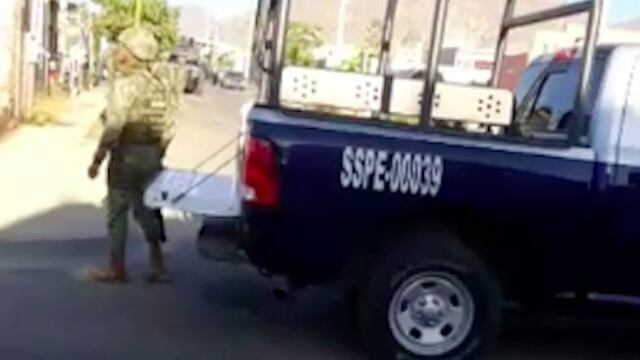 Imágenes de la colonia Villa del Cortez tras el tiroteo.