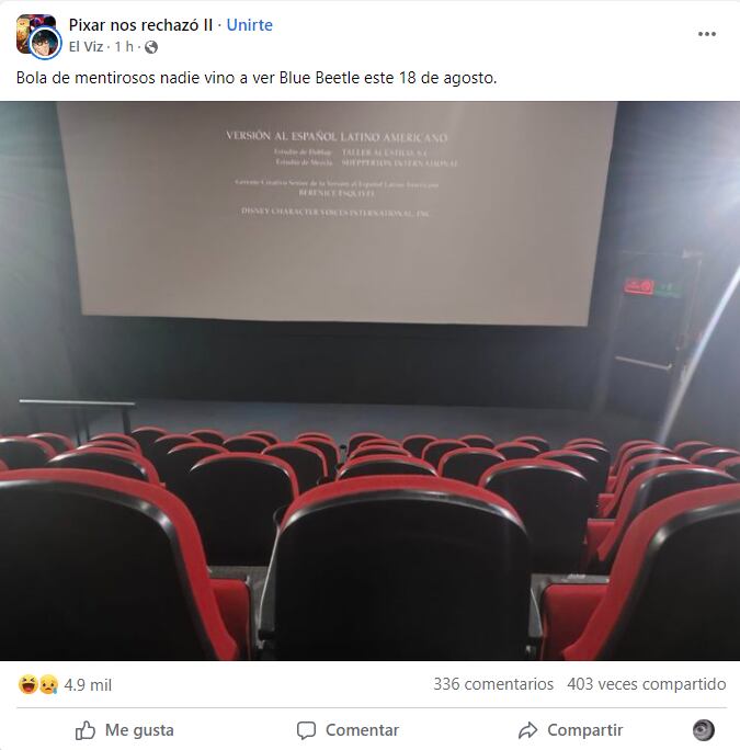 Memes por el estreno de Blue Beetle