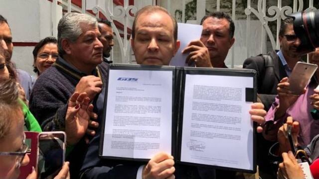 El presidente de GBS Enterprises el día de la presentación formal de su oferta.