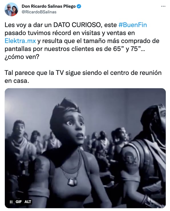 Ricardo Salinas Pliego ya sabe de qué tamaño le gustan las televisiones a los mexicanos