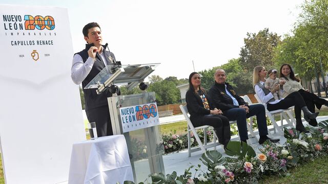 SAMUEL GARCÍA Y MARIANA RODRÍGUEZ DEVELAN PRIMERA PLACA CONMEMORATIVA AL 200 ANIVERSARIO DE NUEVO LEÓN