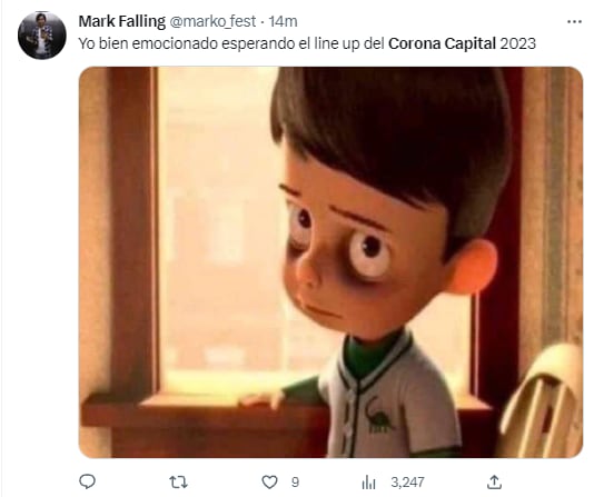 Memes por el cartel del Corona Capital 2023