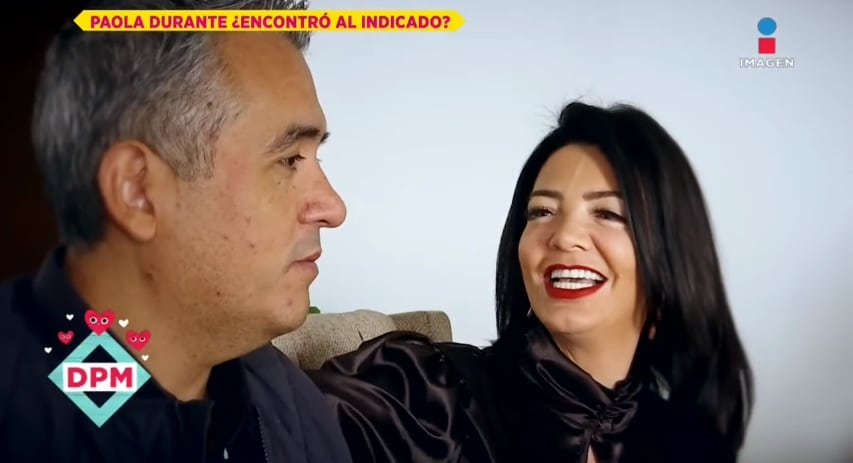 Paola Durante con Mario Cazares.