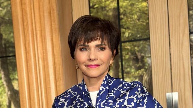 Pati Chapoy, conductora de Ventaneando en TV Azteca.