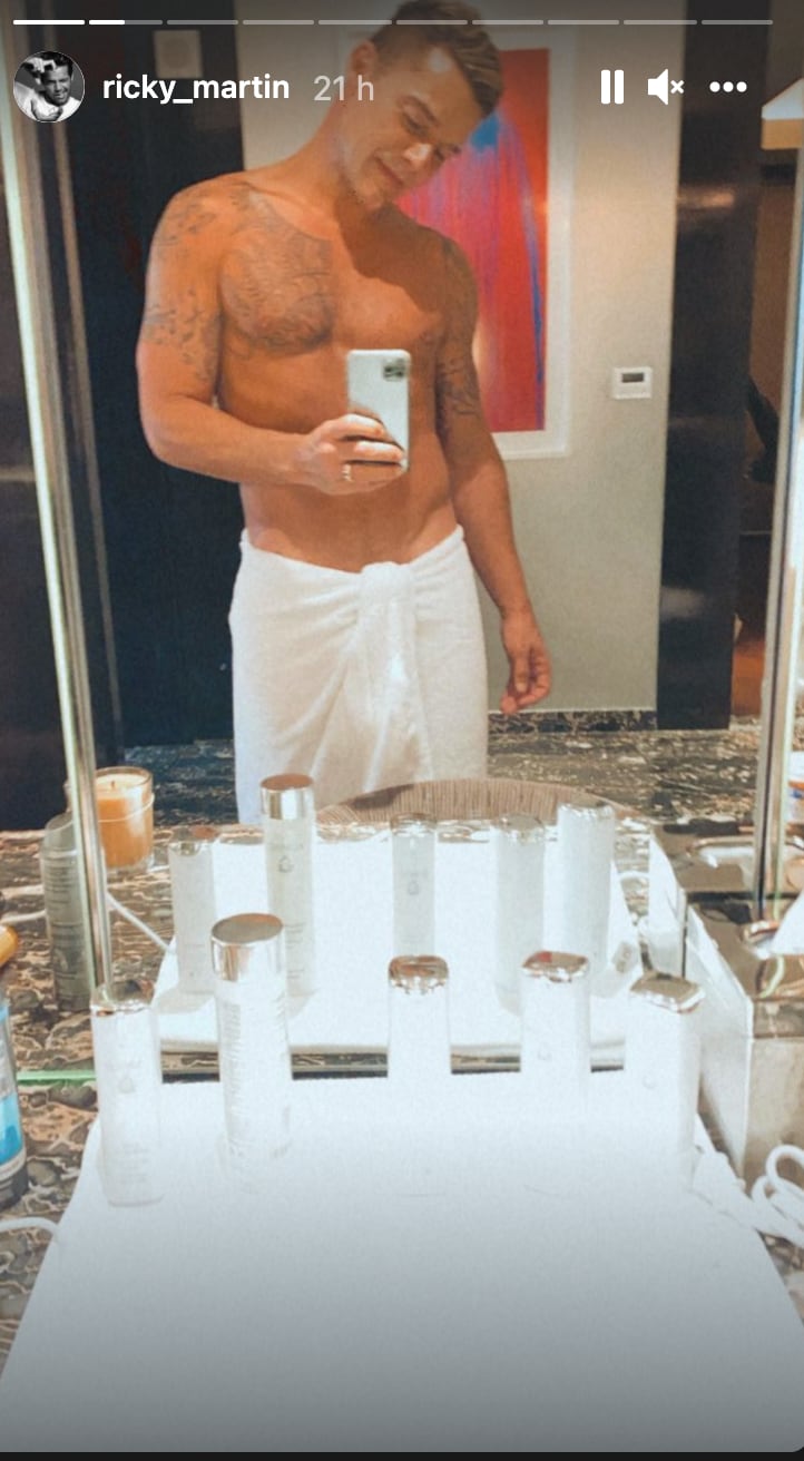 Ricky Martin posa para Instagram