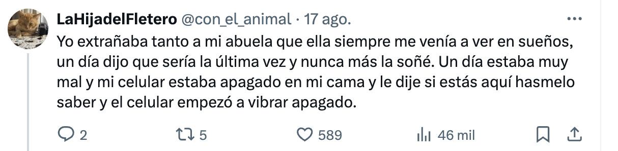 Usuarios comparten historias similares a las del amigo muerto de la usuaria, quien asegura la visitó