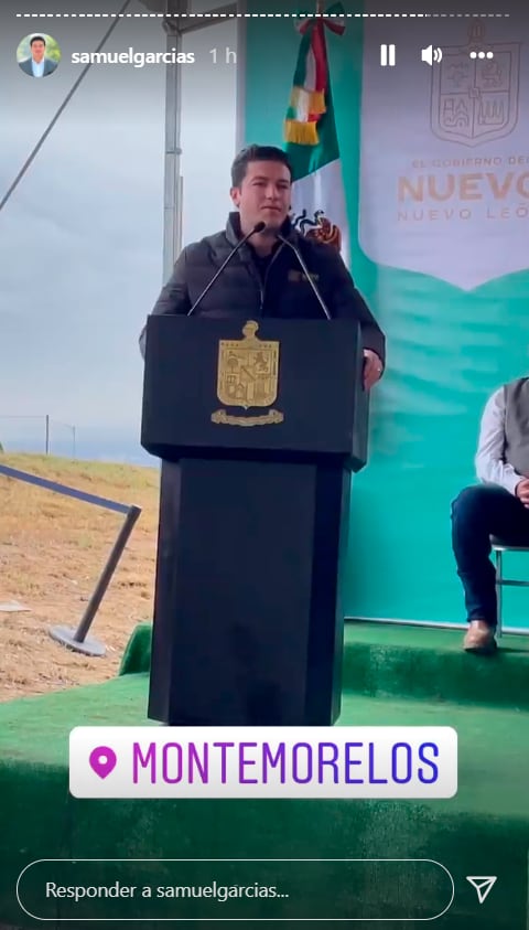 Samuel García en la carretera Interserrana