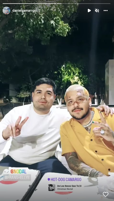 Christian Nodal en Hot Dog Camargo.