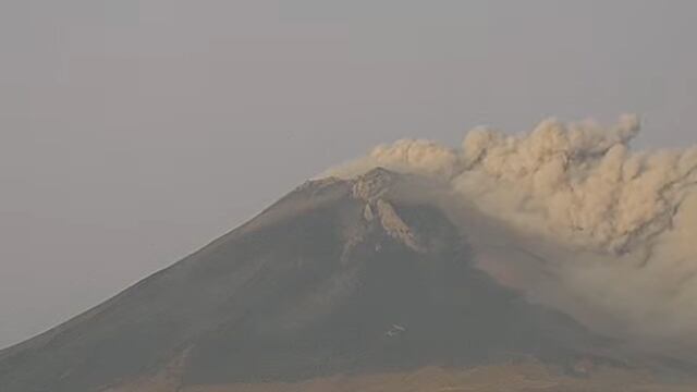 Volcán Popocatépetl  el 9 de febrero
