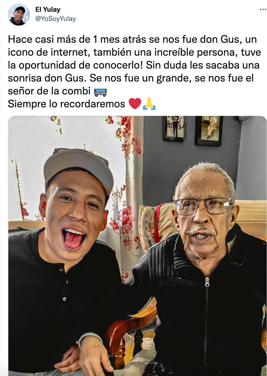 Don Gustavo, el 'señor de la combi'