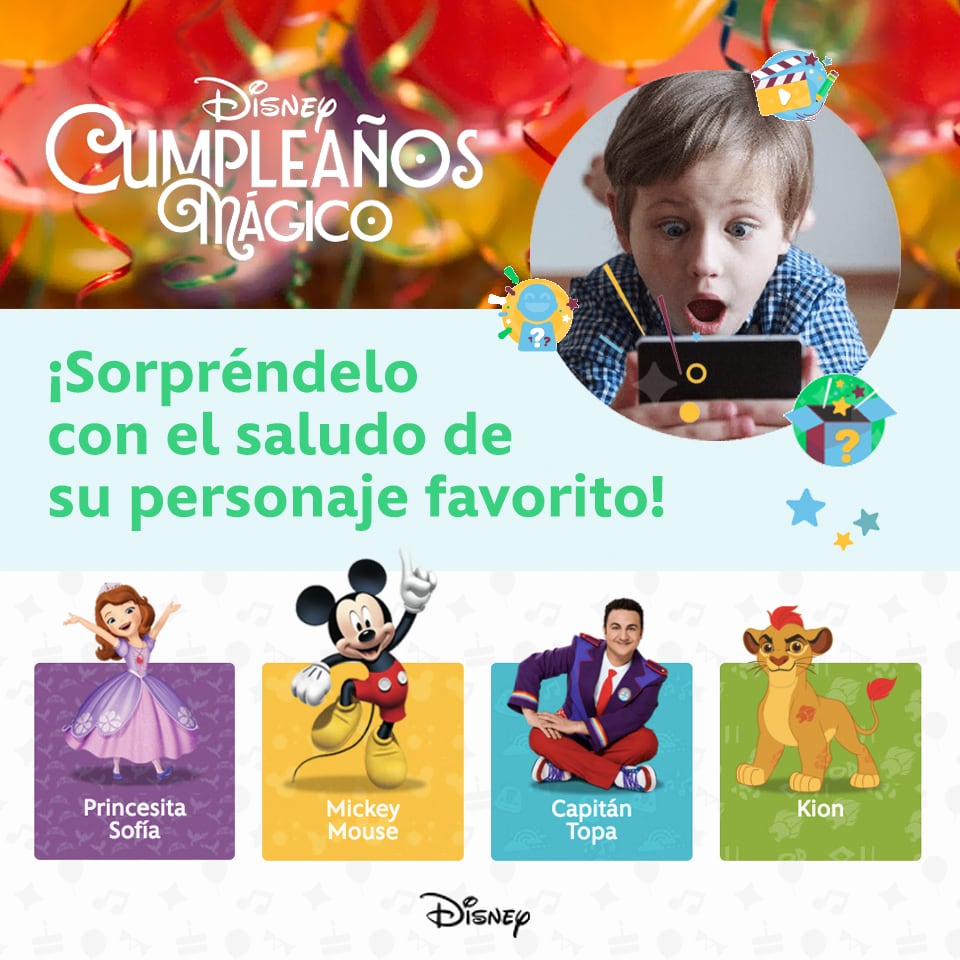 Cumpleaños Disney Mágico: Así puede enviar un saludo personalizado gratis en video