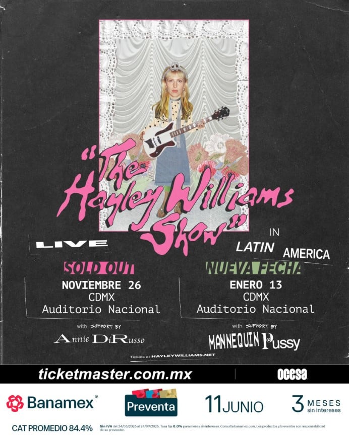 Hayley Williams en el Auditorio Nacional