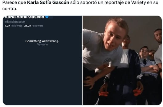 Karla Sofía Gascón cierra su cuenta de X y los memes festejan