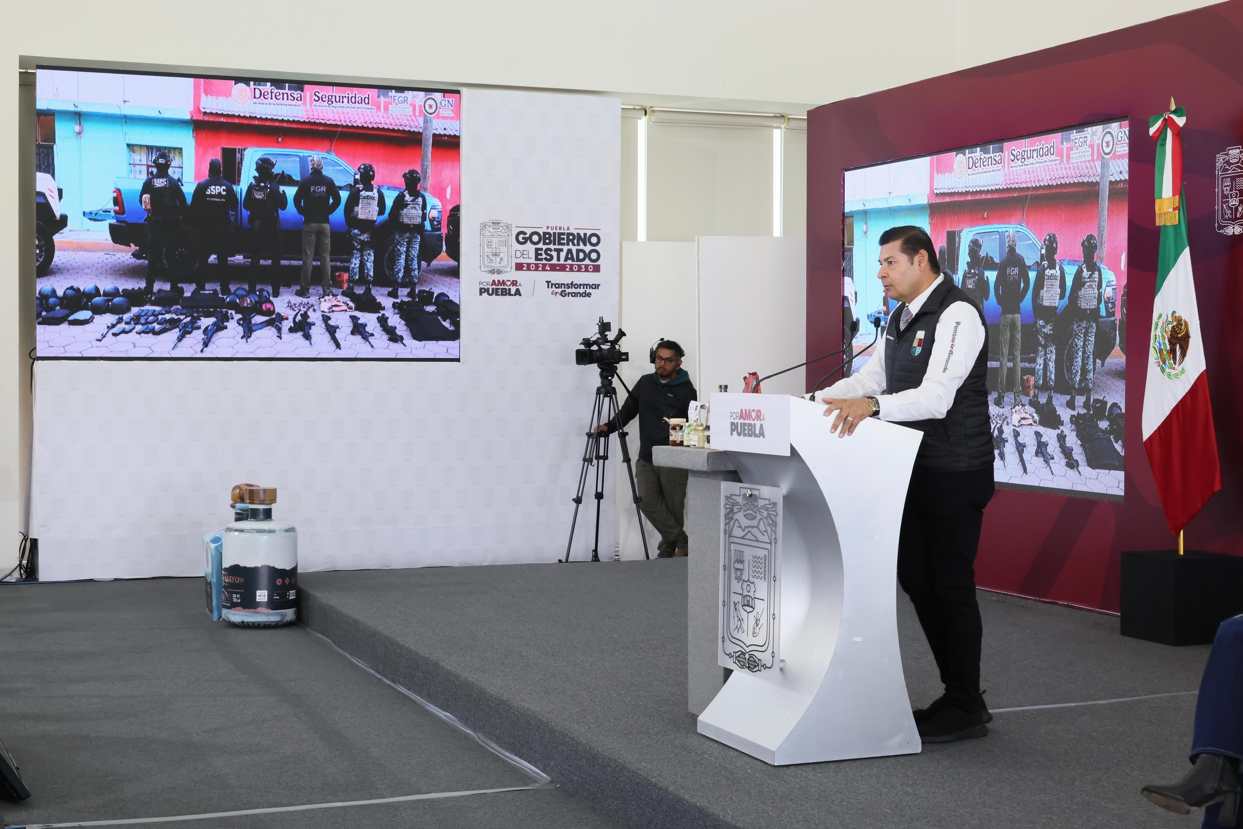 Operativo Enjambre Puebla Alejandro Armenta.